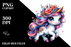 Running Unicorn PNG Product Image 2