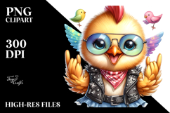 Cute Baby Chicken on Beach, PNG Product Image 2