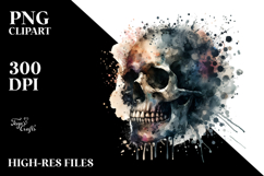 Grunge Skull PNG Product Image 2