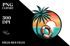 Retro Tropical Beachboy, Retro PNG Product Image 2