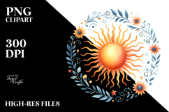 Whimsical Smiling Sun PNG Product Image 2