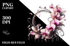 Colorful Orchid, Transparent PNG Product Image 2