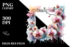 Colorful Orchid, Transparent PNG Product Image 2
