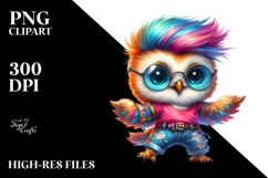 Vibrant Owl Dancing PNG Product Image 2
