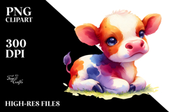 Cute Baby Cow Halloween PNG Product Image 2