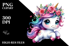 Cute Unicorn Jumping, Style Product Image 2