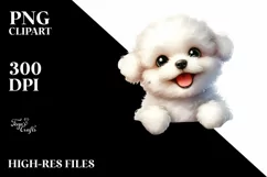 Funny Bichon Frise | Cute Baby | Watercolor Product Image 3