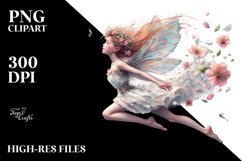 Fairy With Petals and flowers in Her Hair Sublimation Product Image 3