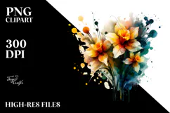 Shiny Narcissus PNG Product Image 2