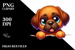 Funny Cartoon Mastiff | Colorful | Clipart Product Image 3