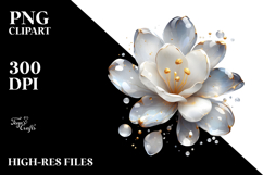 Glossy Freesia Abstract, High-Res PNG Product Image 2