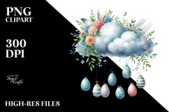 Easter Eggs Cloud, PNG Product Image 2