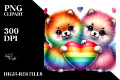Pomeranian with Rainbow, Transparent PNG Product Image 2