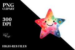 Colorfull Smiling Star PNG Product Image 2