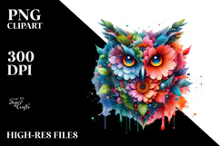 Vibrant Watercolor Owl, 20 oz Tumbler Product Image 2