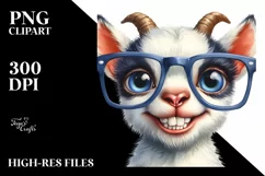 Funny Baby Dog Goat PNG Product Image 3