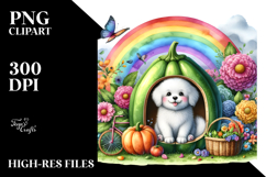 Colorful Dog House Rainbow Scene Product Image 2