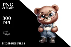 Standing Baby Bear in Boots | Sublimation | Clipart Product Image 2