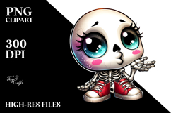 Funny Pumpkin Skeleton, Transparent PNG Product Image 2