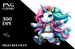 Jumping Unicorn PNG Product Image 2