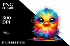 Cute Baby Duck | Colorful | Watercolor Product Image 1