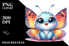 Energetic Baby Butterfly, PNG Product Image 2