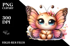 Energetic Baby Butterfly, PNG Product Image 2