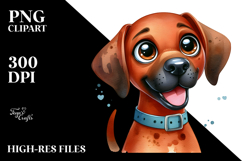 Cute Rhodesian Ridgeback with Big Eyes PNG Product Image 2