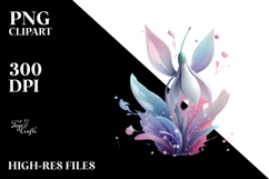 Pastel Snowdrop Splash PNG Product Image 2