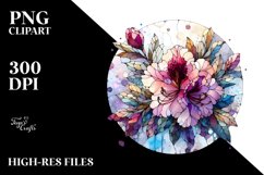 Abstract Rhododendron | Stained | Watercolor Product Image 1