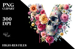 Skull Painting, Transparent PNG Product Image 2
