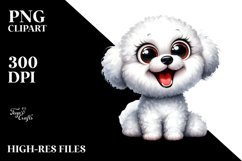 Funny Furr Bichon Frise | Sublimation Clipart Product Image 3