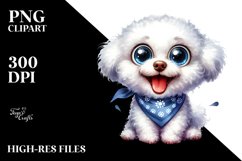 Funny Furr Bichon Frise | Sublimation Clipart Product Image 3