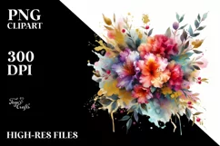 Colorful Vibrant Rhododendron | Sublimation Clipart Product Image 3