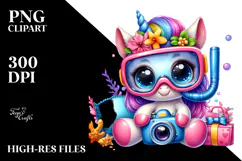 Cute Baby Unicorn PNG Product Image 2