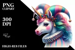 Colorful Baby Unicorn PNG Product Image 3