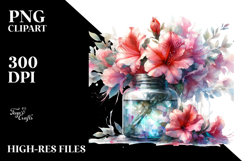 Abstract Jar Azalea Scene Product Image 2