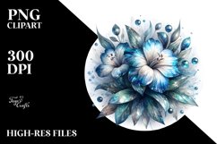 Detailed Shiny Lobelia Watercolor Splash Product Image 3