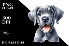 Watercolor Baby Great Dane PNG Product Image 2