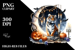 Watercollor Tiger Dressed for Halloween Product Image 2
