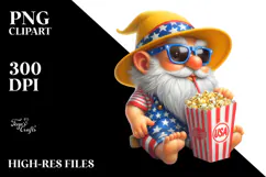 Gnome in Beach Wear PNG Product Image 2