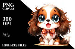 Cute Cartoon Brittany PNG Product Image 2