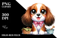 Cute Cartoon Brittany PNG Product Image 2