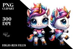 Vibrant Cute Unicorn Dancing PNG Product Image 2