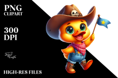Baby Duck Cowboy Hat PNG Product Image 2
