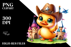 Baby Duck Cowboy Hat PNG Product Image 2