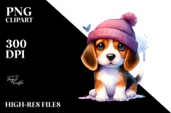 Cute Vibrant Beagle | Sublimation Clipart Product Image 3