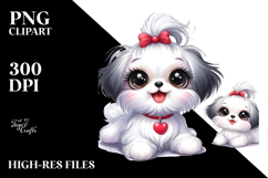 Cute Cartoon Maltese PNG Product Image 2