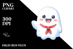 Funny Cute Ghost PNG Product Image 2