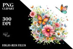 Cute Butterfly Painting, Transparent PNG Product Image 2